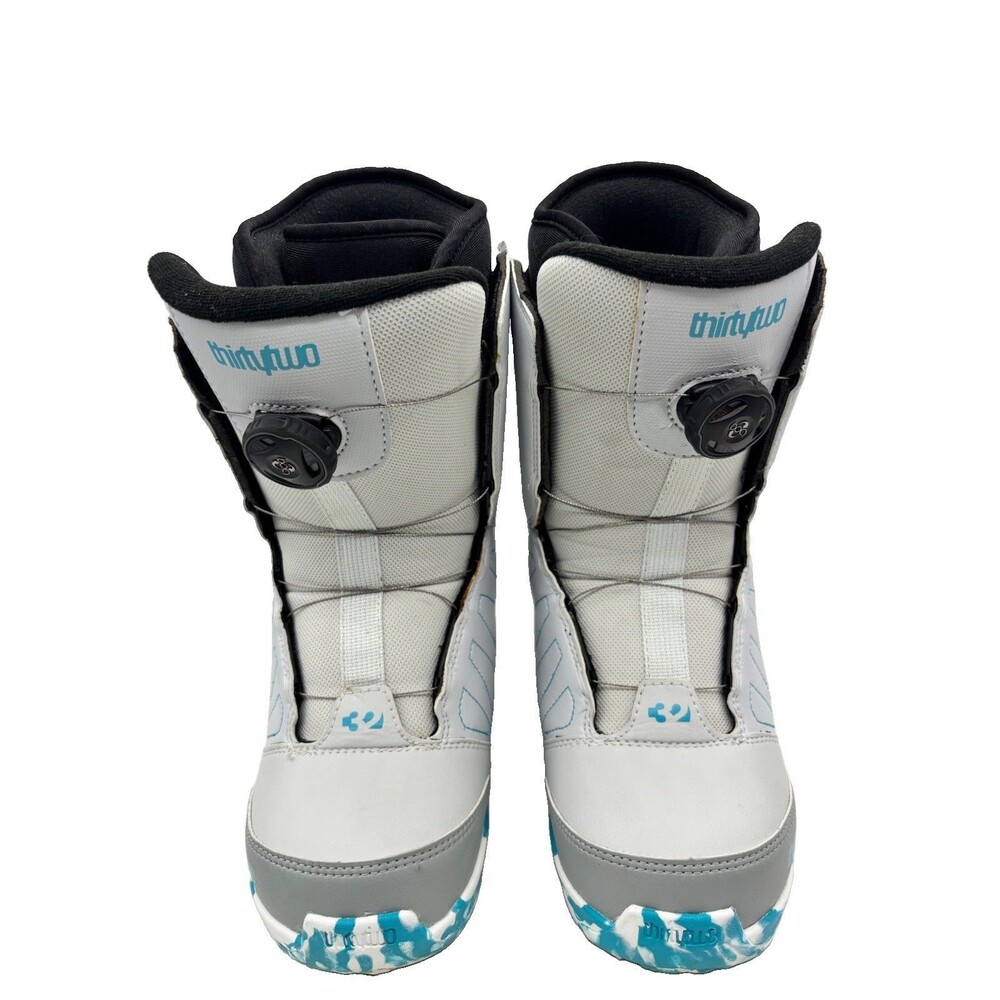 Thirtytwo Lashed Boa Snowboard Boots Kids Youth Size 6 Gray Fall 2016 EUC